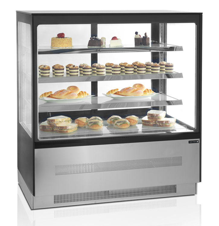 Chilled Patisserie extra wide (various sizes available) with front anti-mist glass guard